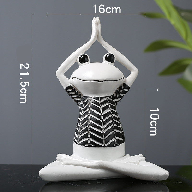 Figura de Rana Decorativa: Toque Alegre para Casa