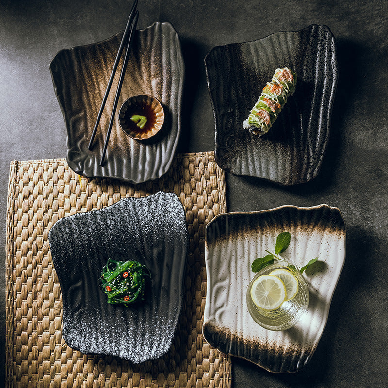 Plato Plano para Sushi: Diseño Único y Elegante