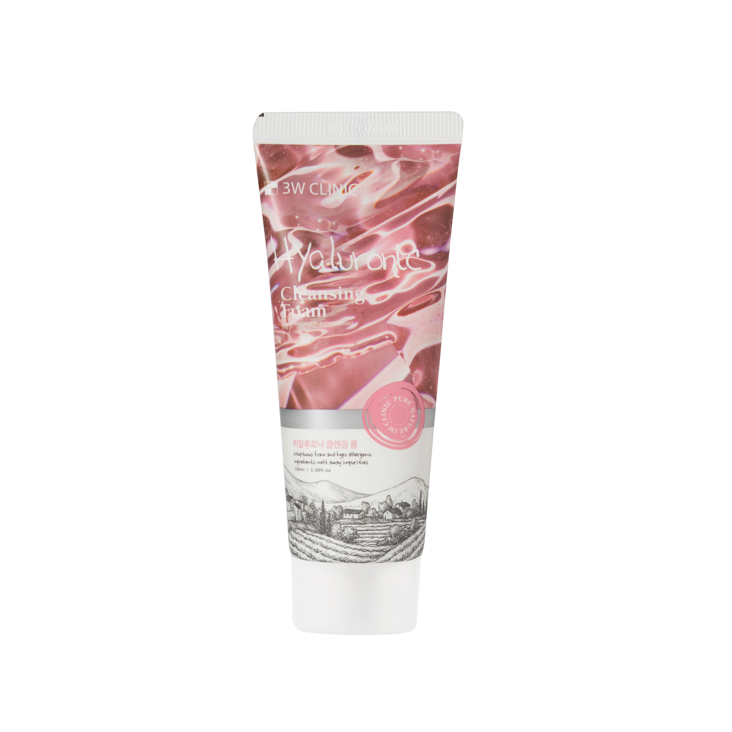 3W Clinic – Espuma Facial Limpiadora con Ácido Hialurónico (100 ml)