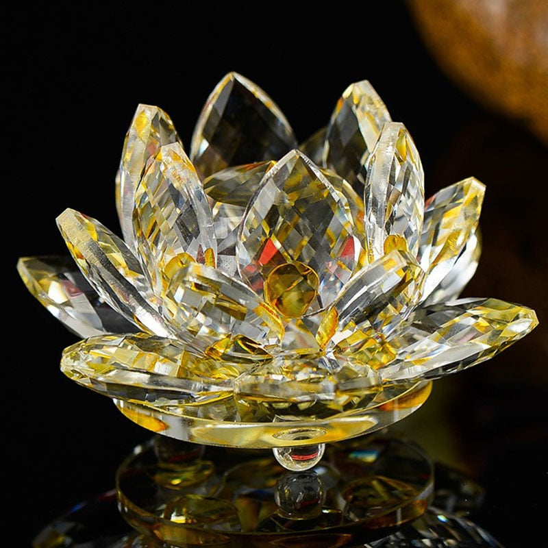 Loto de Cristal Feng Shui para Decorar con Elegancia