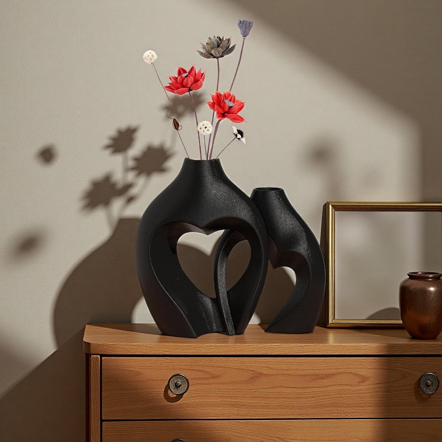 Set de Jarrones Geométricos: Elegancia Moderna para tu Hogar