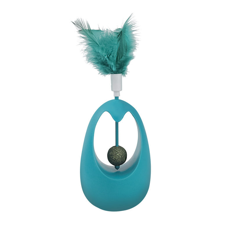 Bola de Catnip Giratoria: Juguete Interactivo para Gatos Felices