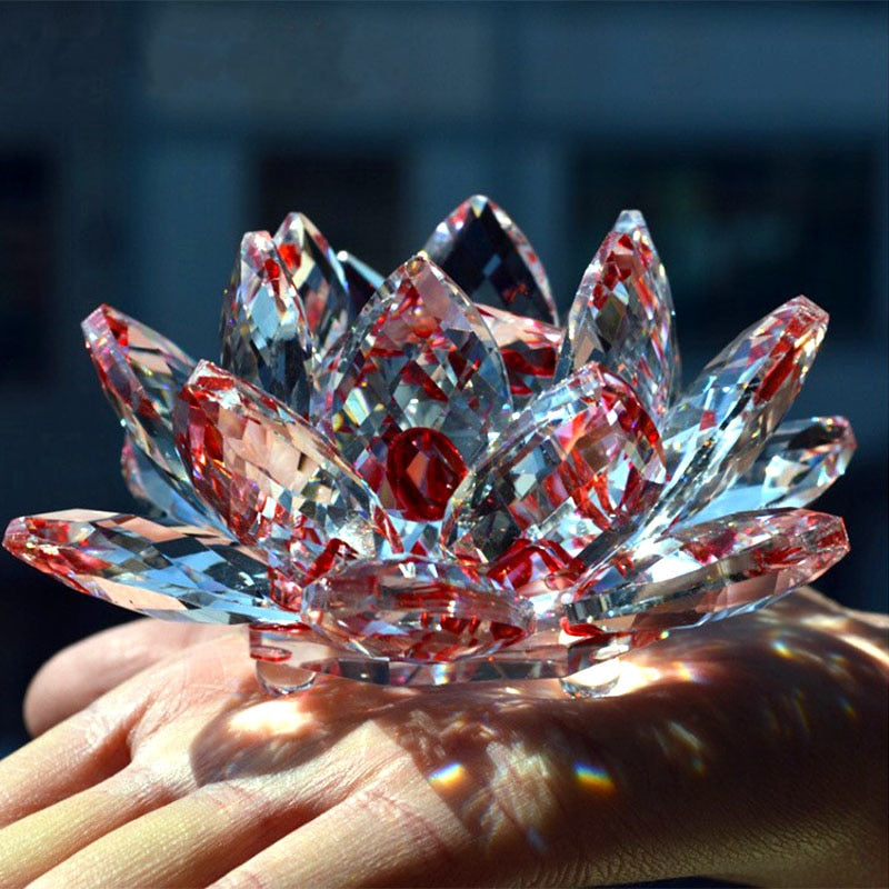 Loto de Cristal Feng Shui para Decorar con Elegancia
