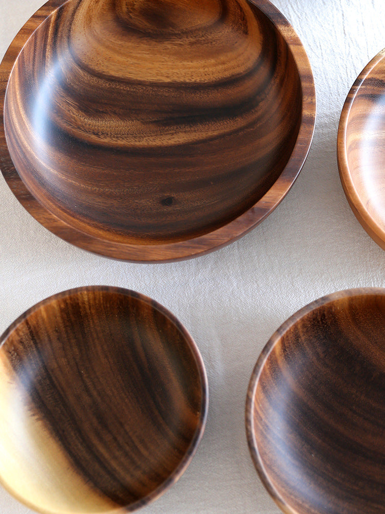 Bowl de Madera Natural: Estilo Cálido para tu Mesa