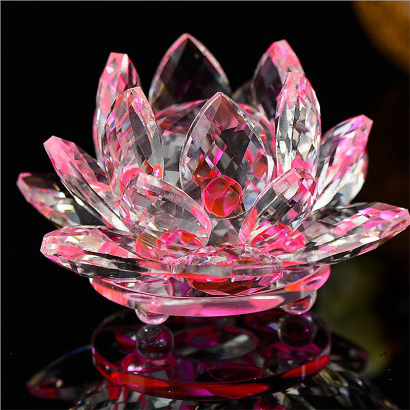 Loto de Cristal Feng Shui para Decorar con Elegancia