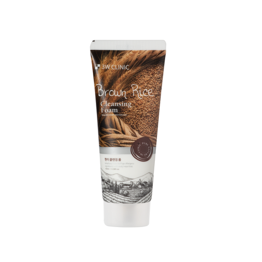 3W Clinic – Espuma Facial Limpiadora con Arroz Integral (100ml)