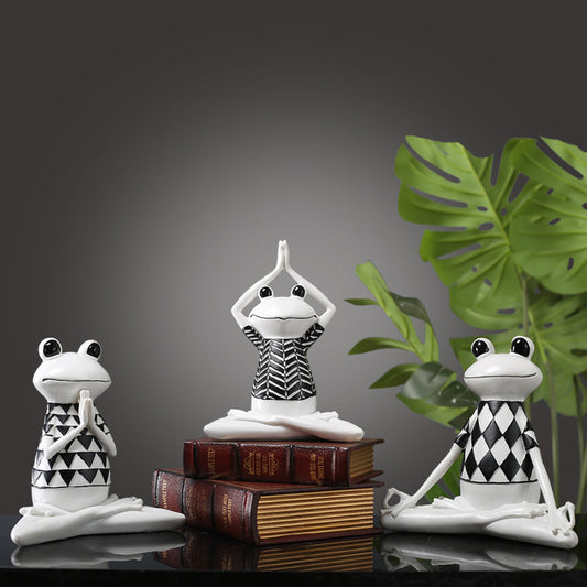 Figura de Rana Decorativa: Toque Alegre para Casa