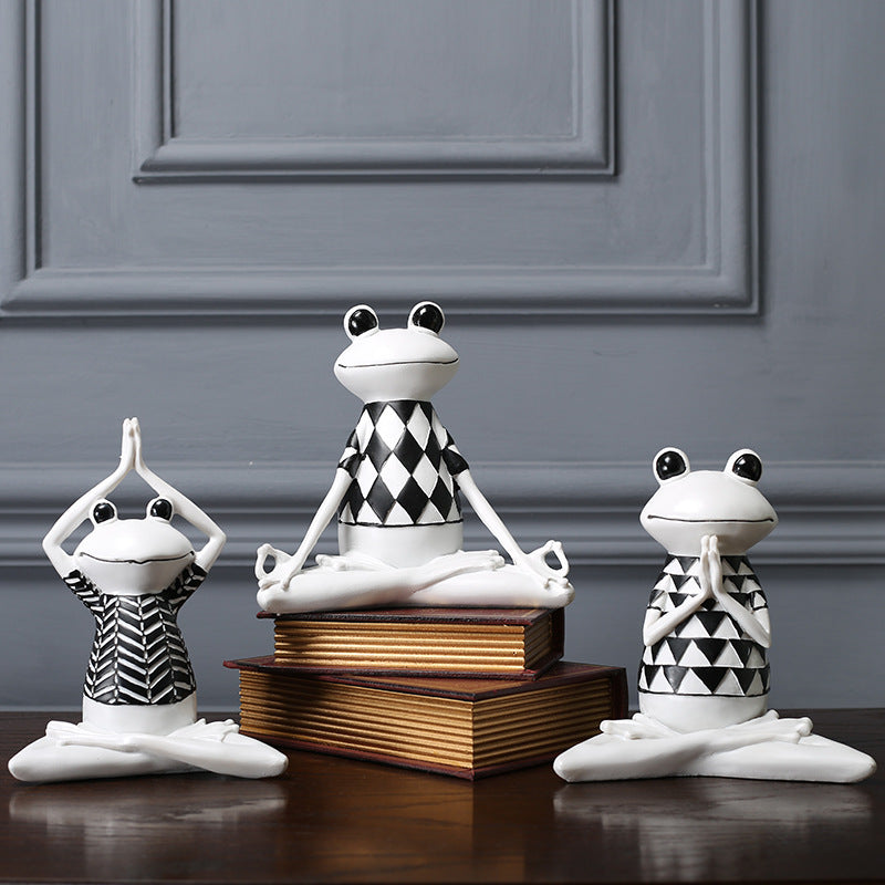 Figura de Rana Decorativa: Toque Alegre para Casa