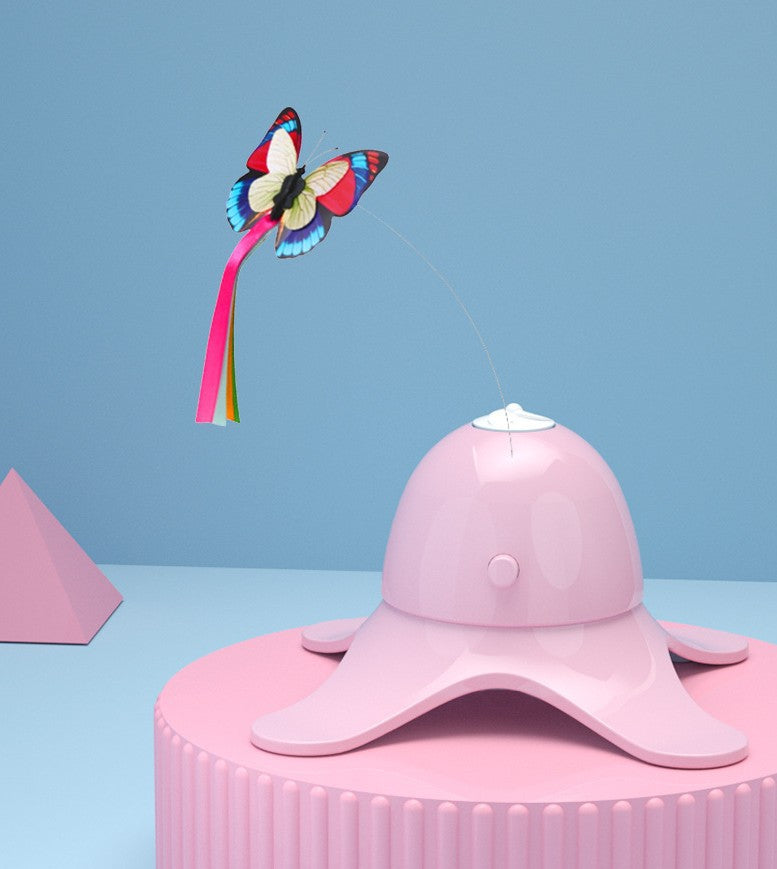 Diversión Sin Fin: Mariposa Eléctrica para Gatos