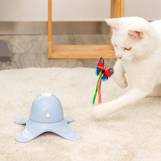 Diversión Sin Fin: Mariposa Eléctrica para Gatos