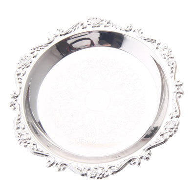 Bandeja Plateada y Dorada para Pasteles: Estilo y Sofisticación