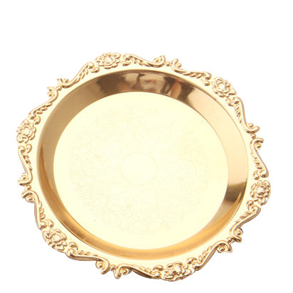 Bandeja Plateada y Dorada para Pasteles: Estilo y Sofisticación