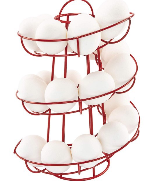 Canasta Espiral para Huevos: Práctica y Decorativa
