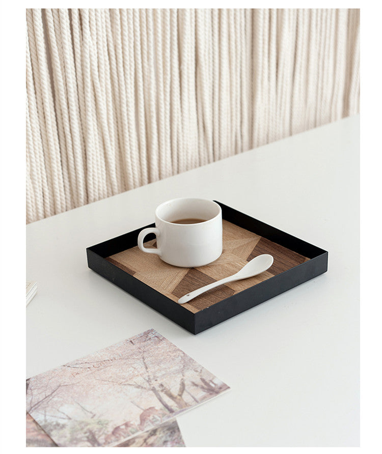 Bandeja Hierro y Madera: Estilo Único en Casa