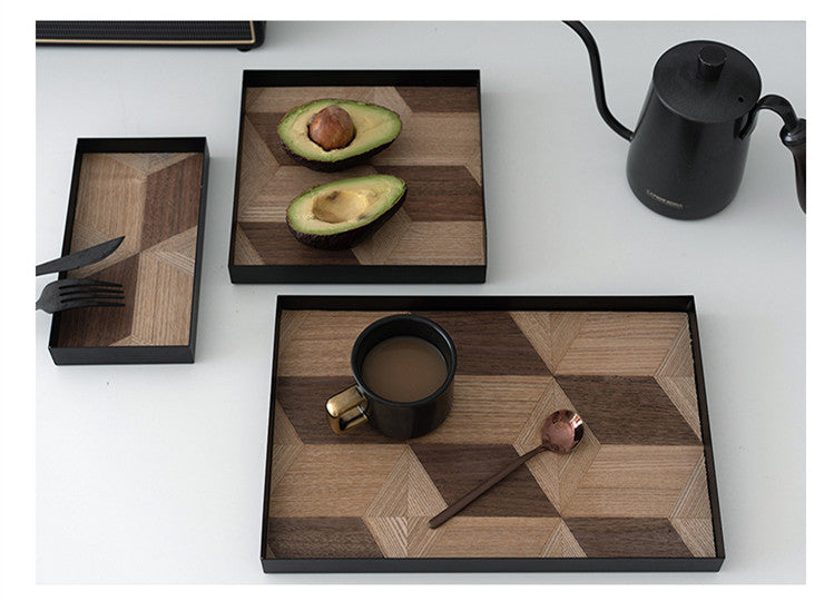 Bandeja Hierro y Madera: Estilo Único en Casa