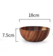 Bowl de Madera Natural: Estilo Cálido para tu Mesa