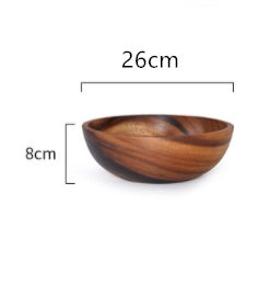 Bowl de Madera Natural: Estilo Cálido para tu Mesa