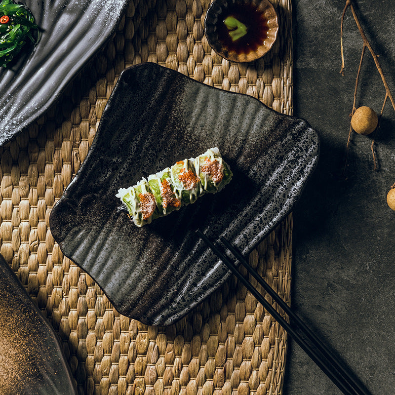 Plato Plano para Sushi: Diseño Único y Elegante