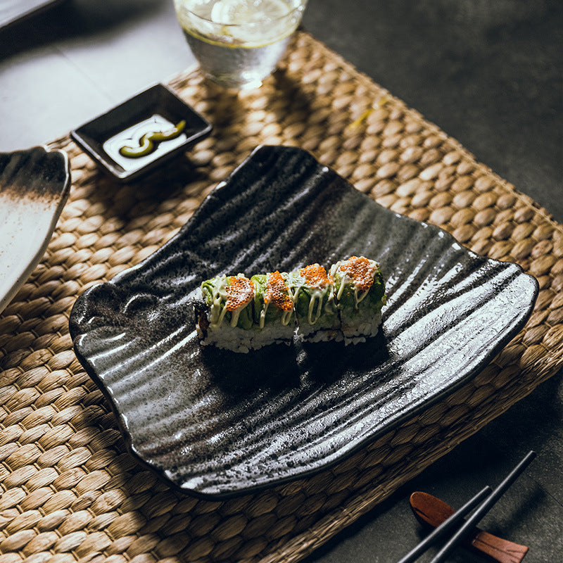 Plato Plano para Sushi: Diseño Único y Elegante
