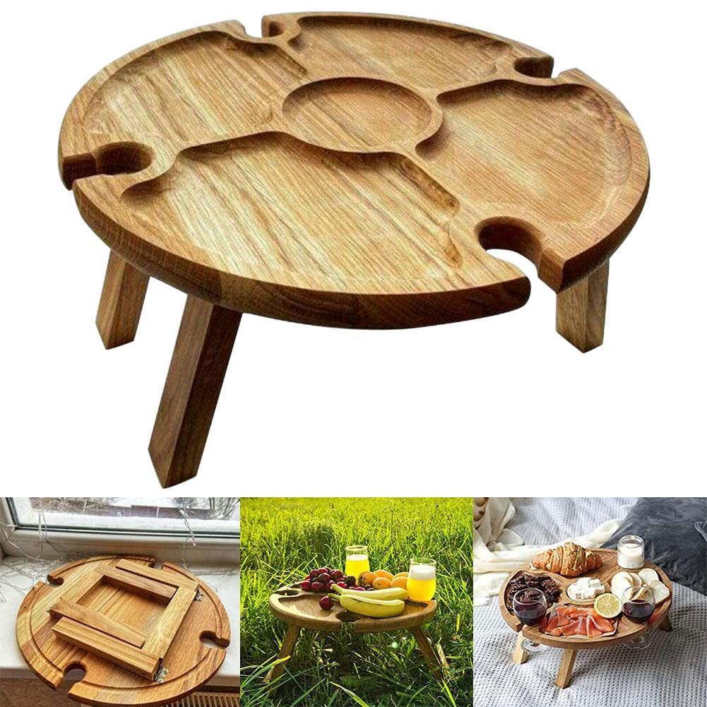 Mesa Plegable de Picnic: Disfruta Vino al Aire Libre