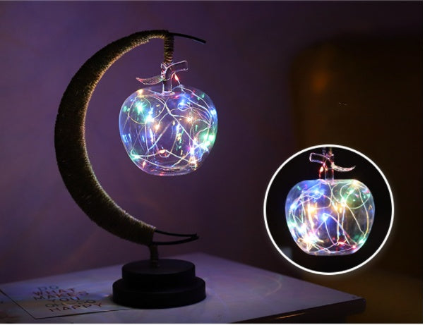 Lámpara LED Luna y Estrella: Decoración Mágica Hogar