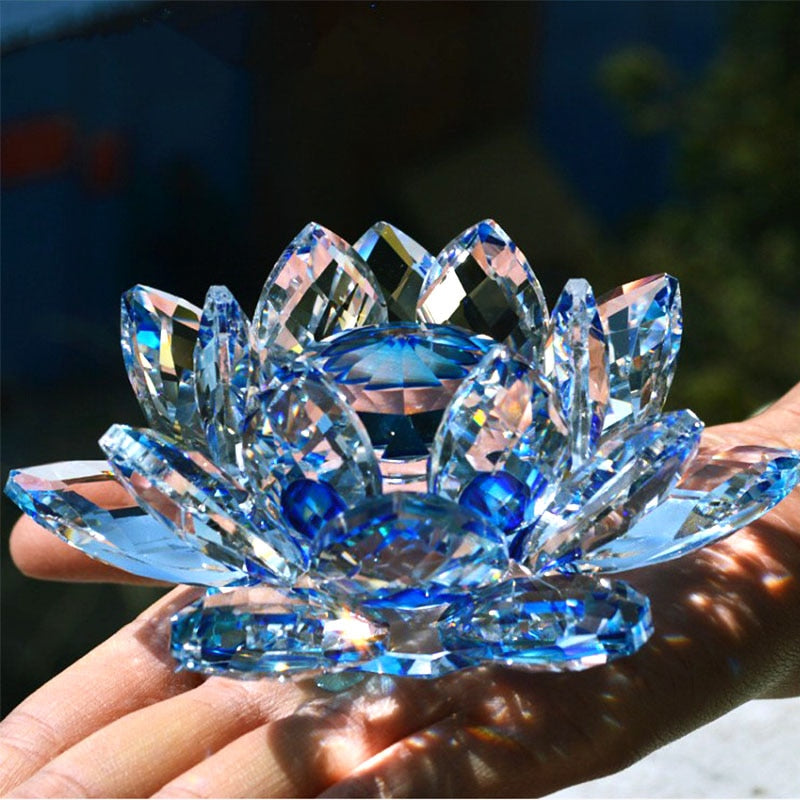 Loto de Cristal Feng Shui para Decorar con Elegancia