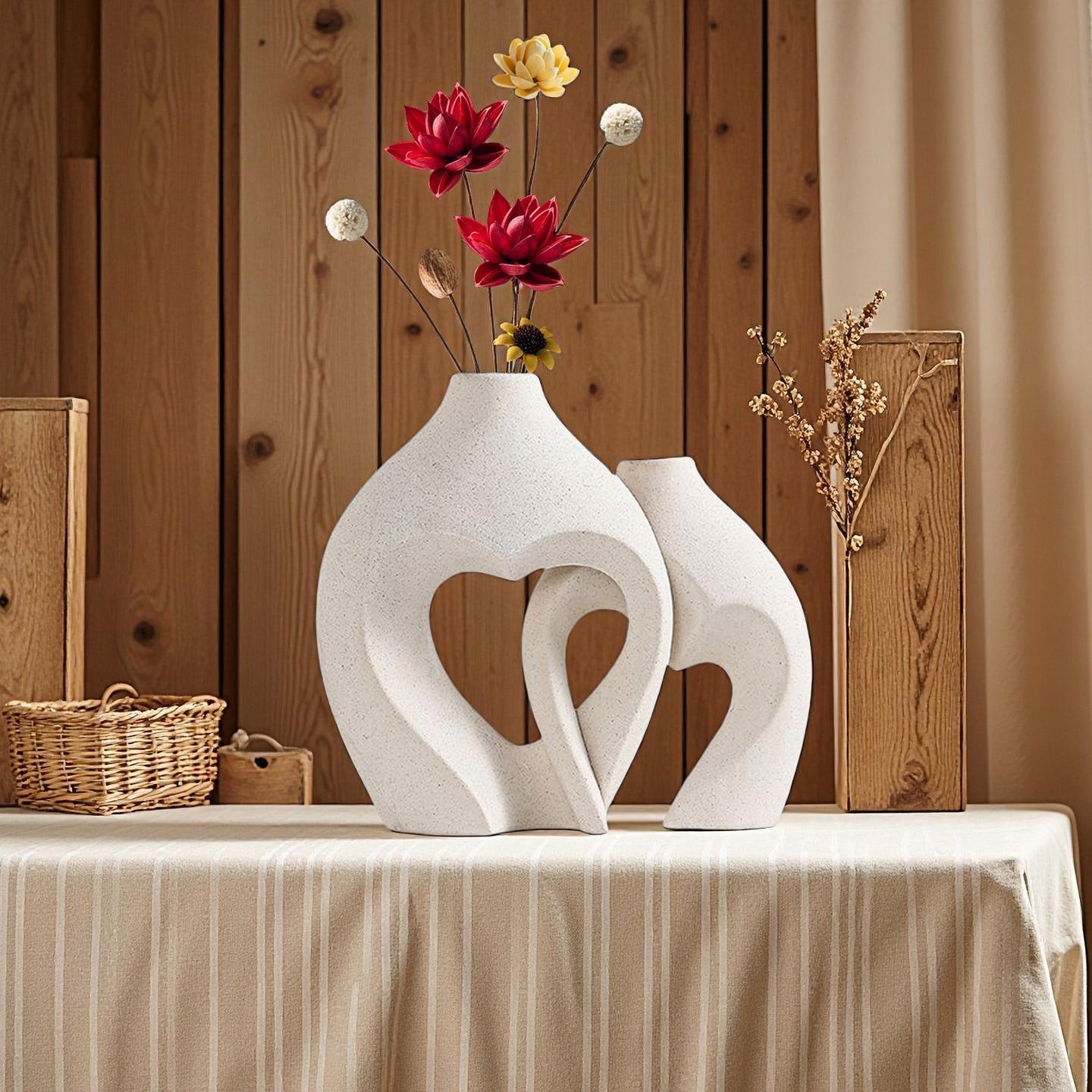 Set de Jarrones Geométricos: Elegancia Moderna para tu Hogar