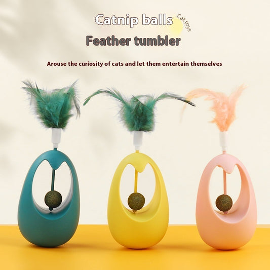 Bola de Catnip Giratoria: Juguete Interactivo para Gatos Felices