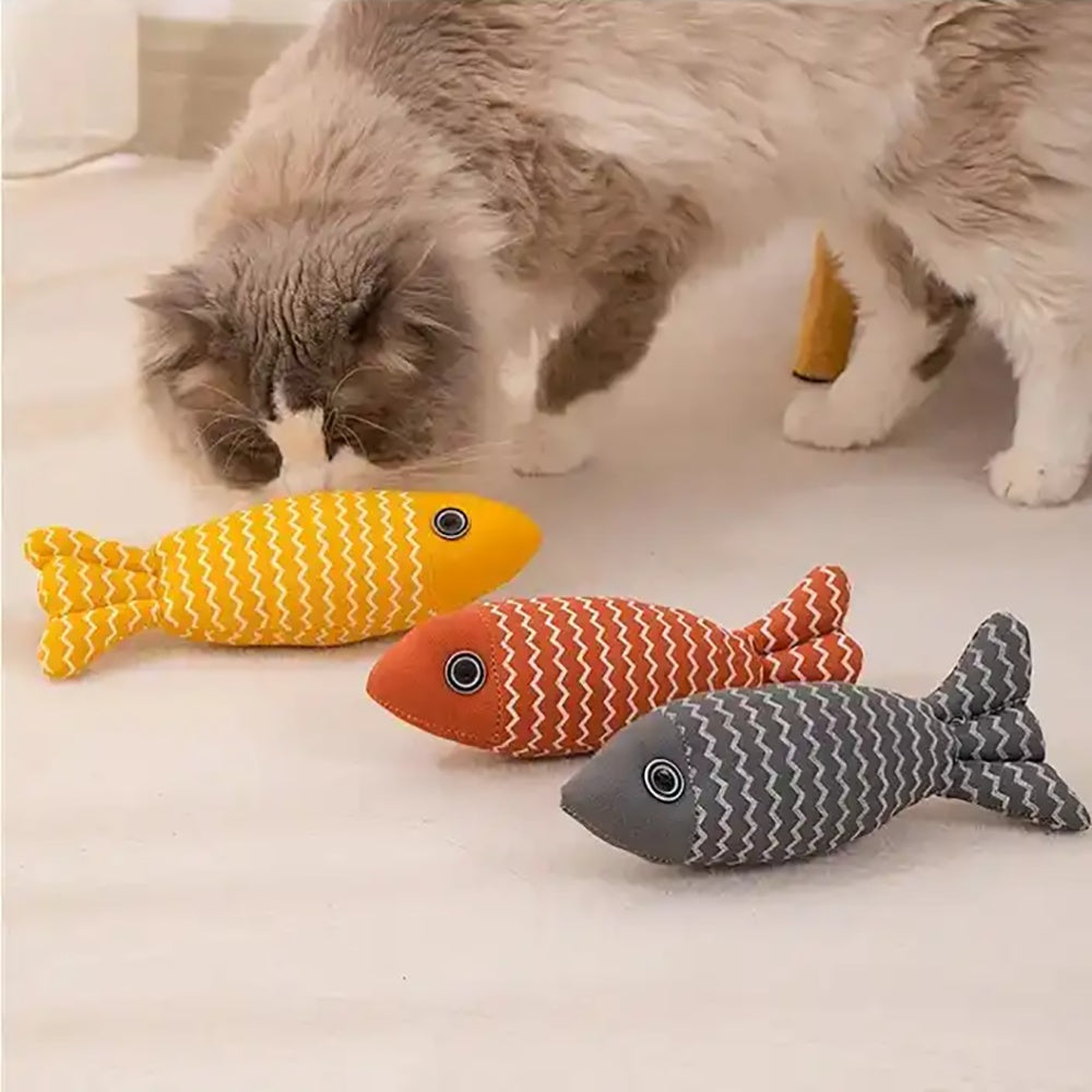 Pez Interactivo de Catnip para Diversión Felina