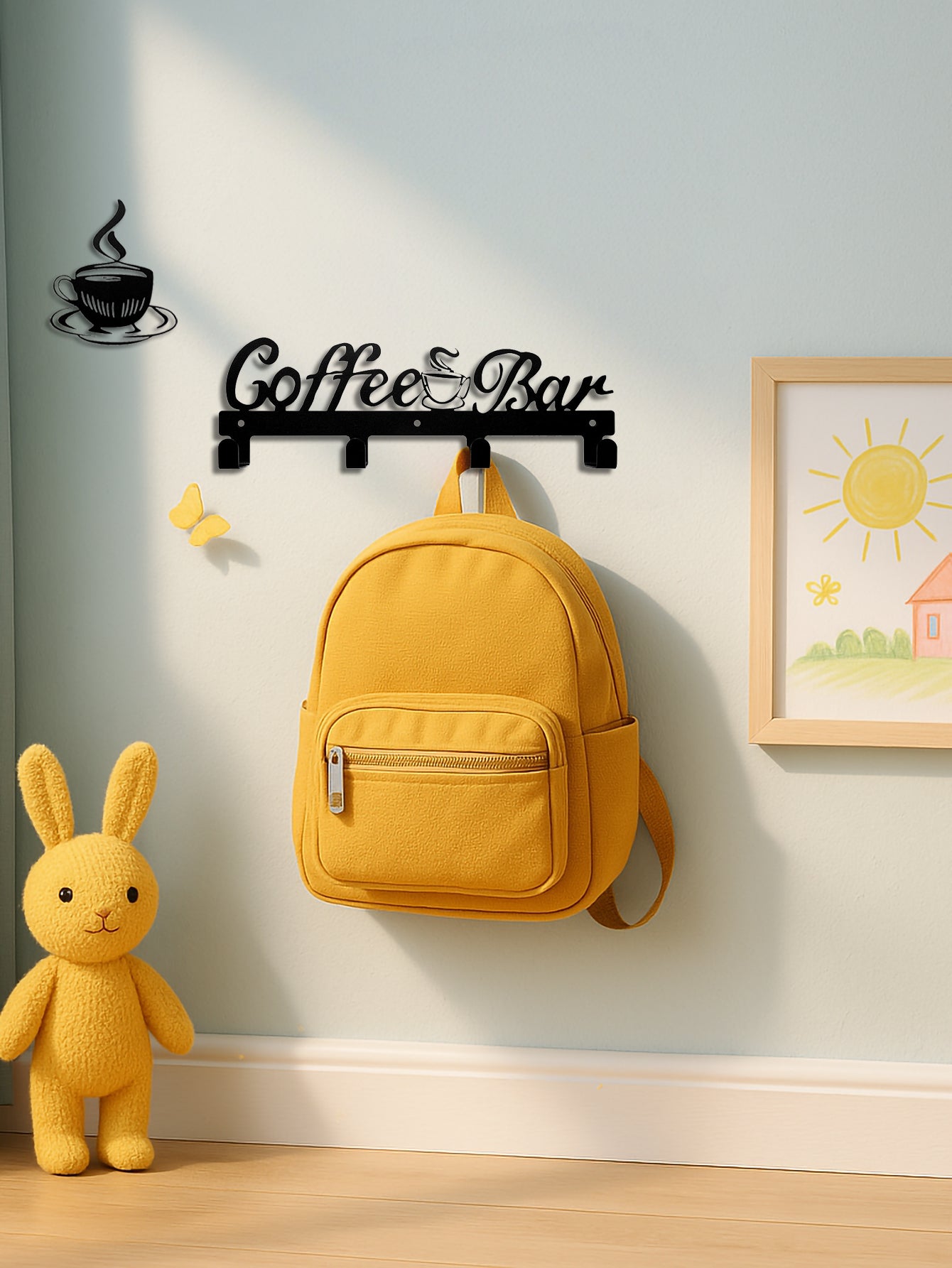 Rack de Café de Pared: Decoración Funcional para Cocina