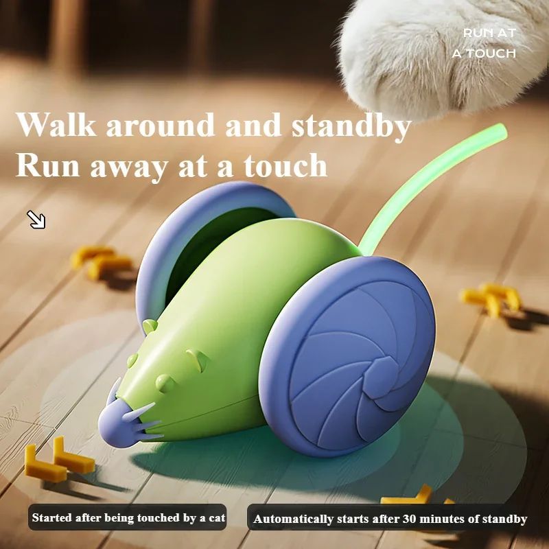 Ratón Eléctrico Interactivo para Gatos: Diversión Asegurada
