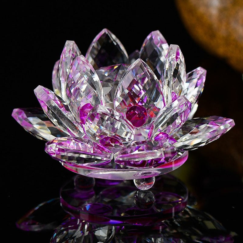 Loto de Cristal Feng Shui para Decorar con Elegancia