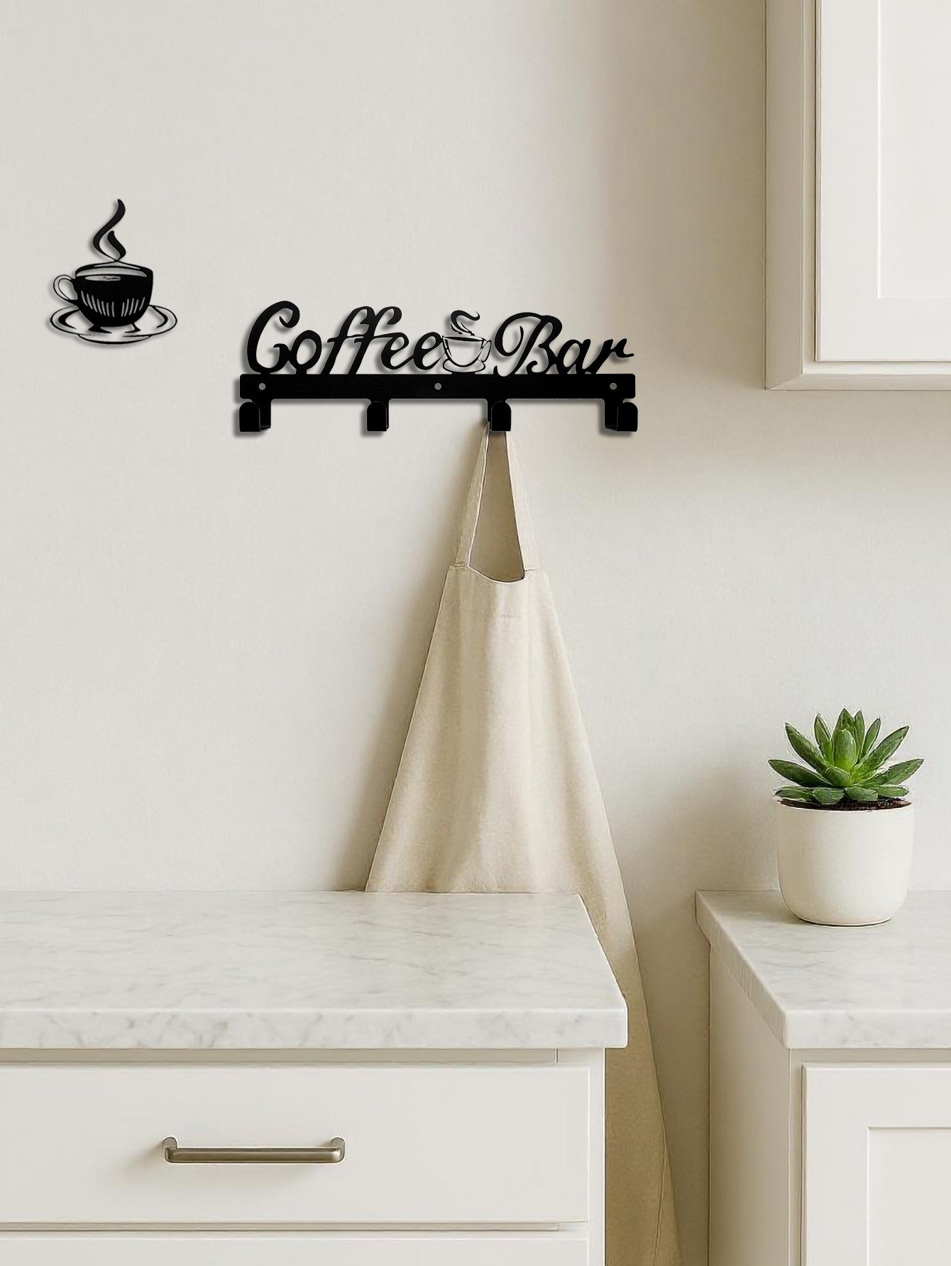 Rack de Café de Pared: Decoración Funcional para Cocina