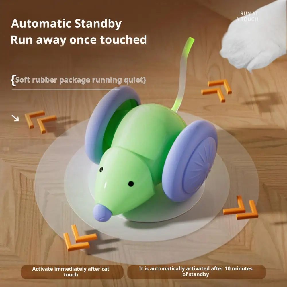 Ratón Eléctrico Interactivo para Gatos: Diversión Asegurada