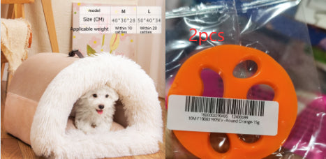 Cama Portátil y Cálida para Perros y Gatos