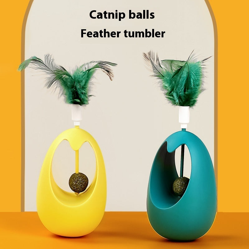 Bola de Catnip Giratoria: Juguete Interactivo para Gatos Felices