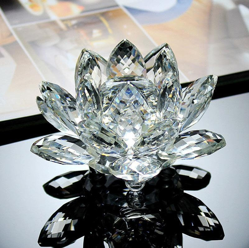 Loto de Cristal Feng Shui para Decorar con Elegancia