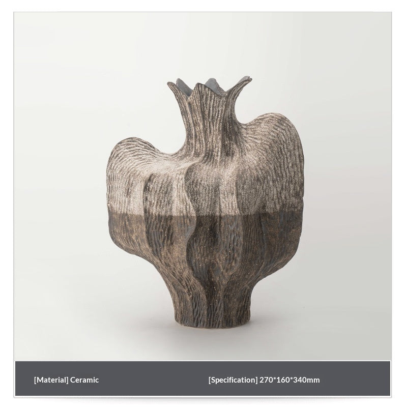 Jarrón Decorativo Retro de Cerámica: Estilo Atemporal