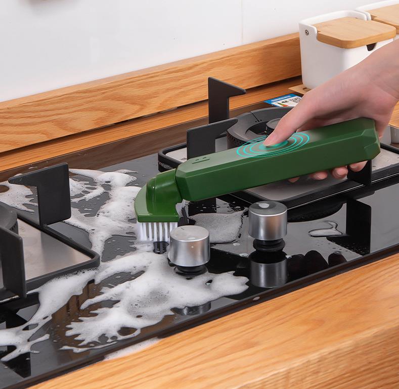 Cepillo Multifuncional con Dispensador: Limpieza Fácil y Rápida