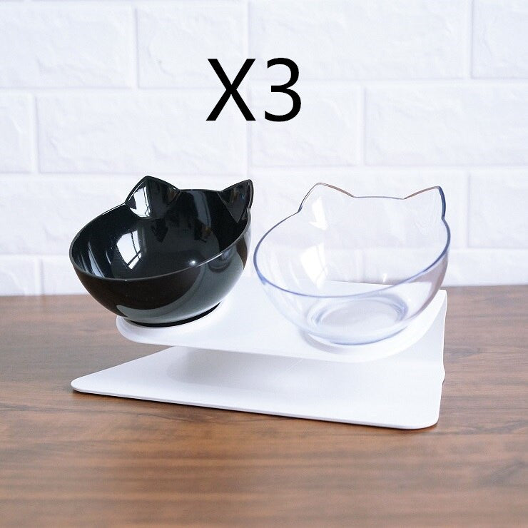 Plato Doble Elevado para Gatos: Cómodo y Saludable