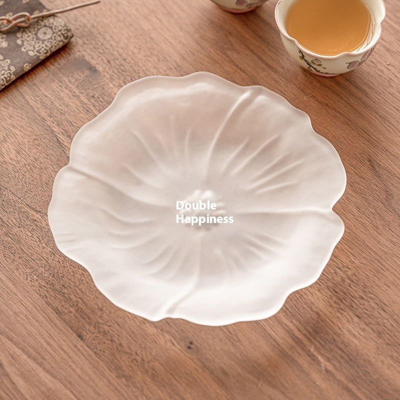Bandeja Transparente para Té: Soporte Fino y Estilizado