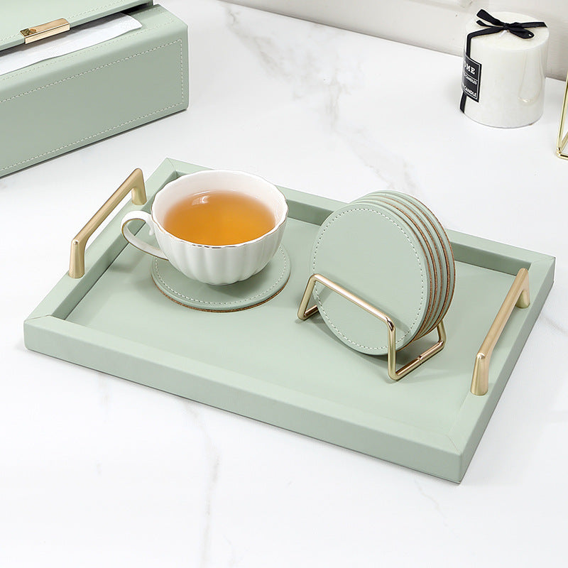 Posavasos y Base de Cuero: Comodidad y Elegancia Hogareña