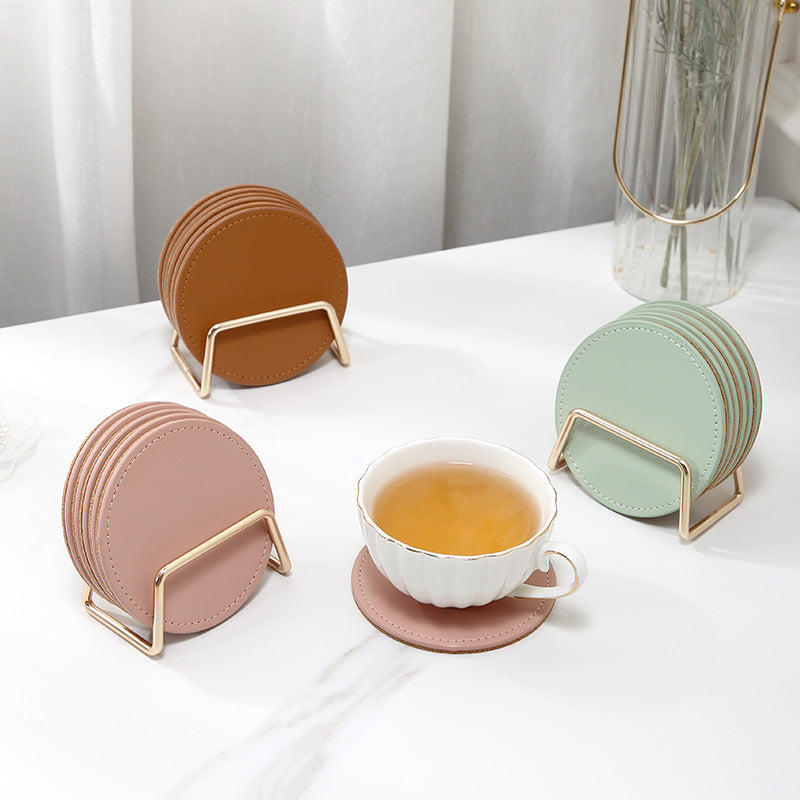 Posavasos y Base de Cuero: Comodidad y Elegancia Hogareña
