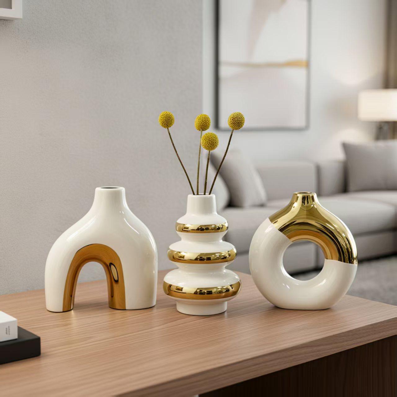 Set de 3 Jarrones Nórdicos: Elegancia Moderna y Lujo