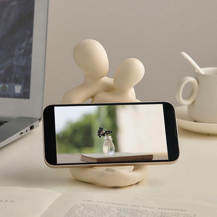 Figura Pareja Enamorada: Decoración Moderna y Cálida para Hogar