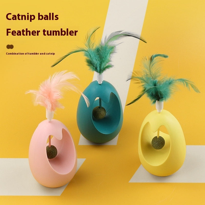 Bola de Catnip Giratoria: Juguete Interactivo para Gatos Felices