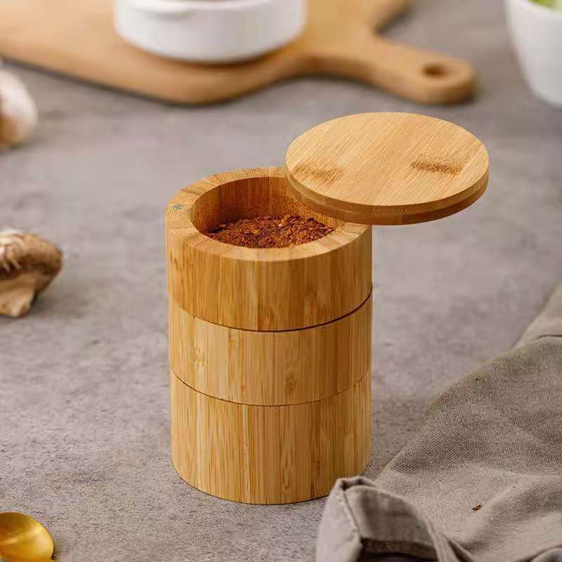 Caja de Especias de Bambú: Orden y Practicidad Diaria