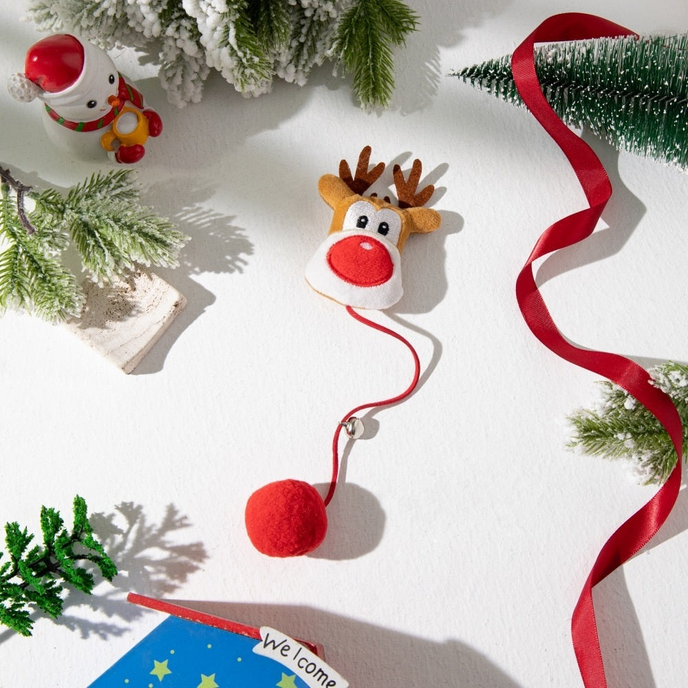 Muñeco Navideño para Gatos que Juegan Sin Parar 🐱🎄