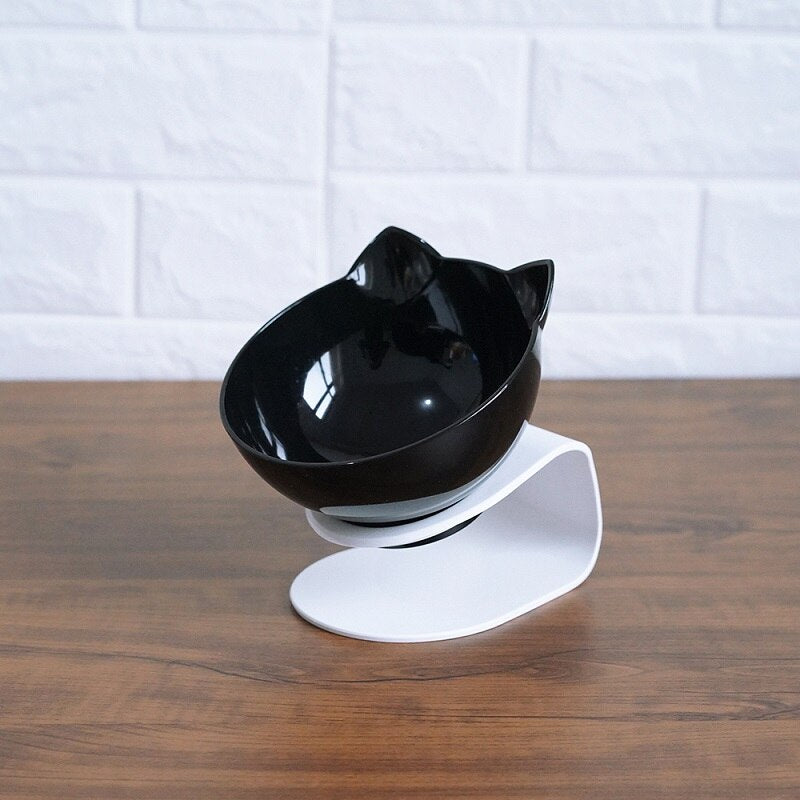 Plato Doble Elevado para Gatos: Cómodo y Saludable