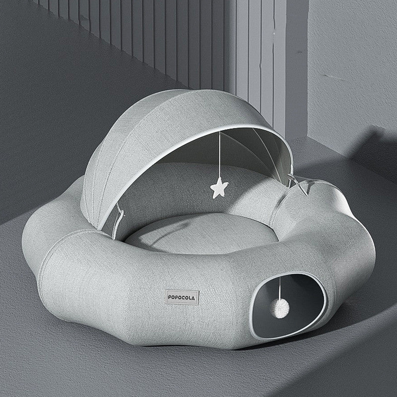 Túnel Plegable Donut para Gatos Curiosos